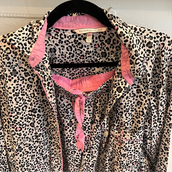 Victoria Secret Leopard Print Pajama Set - Picture 2 of 2